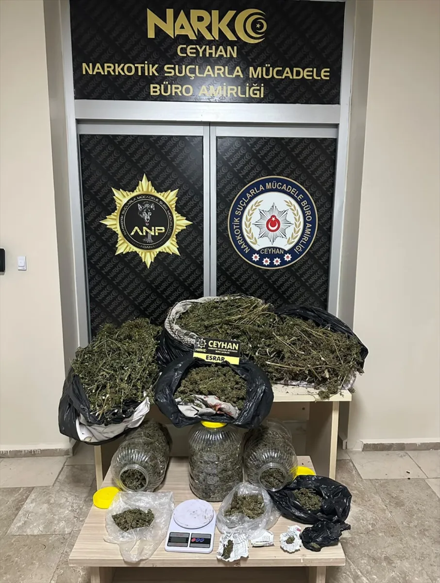 Adana Ceyhan'da düzenlenen uyuşturucu operasyonunda iki kişi tutuklandı