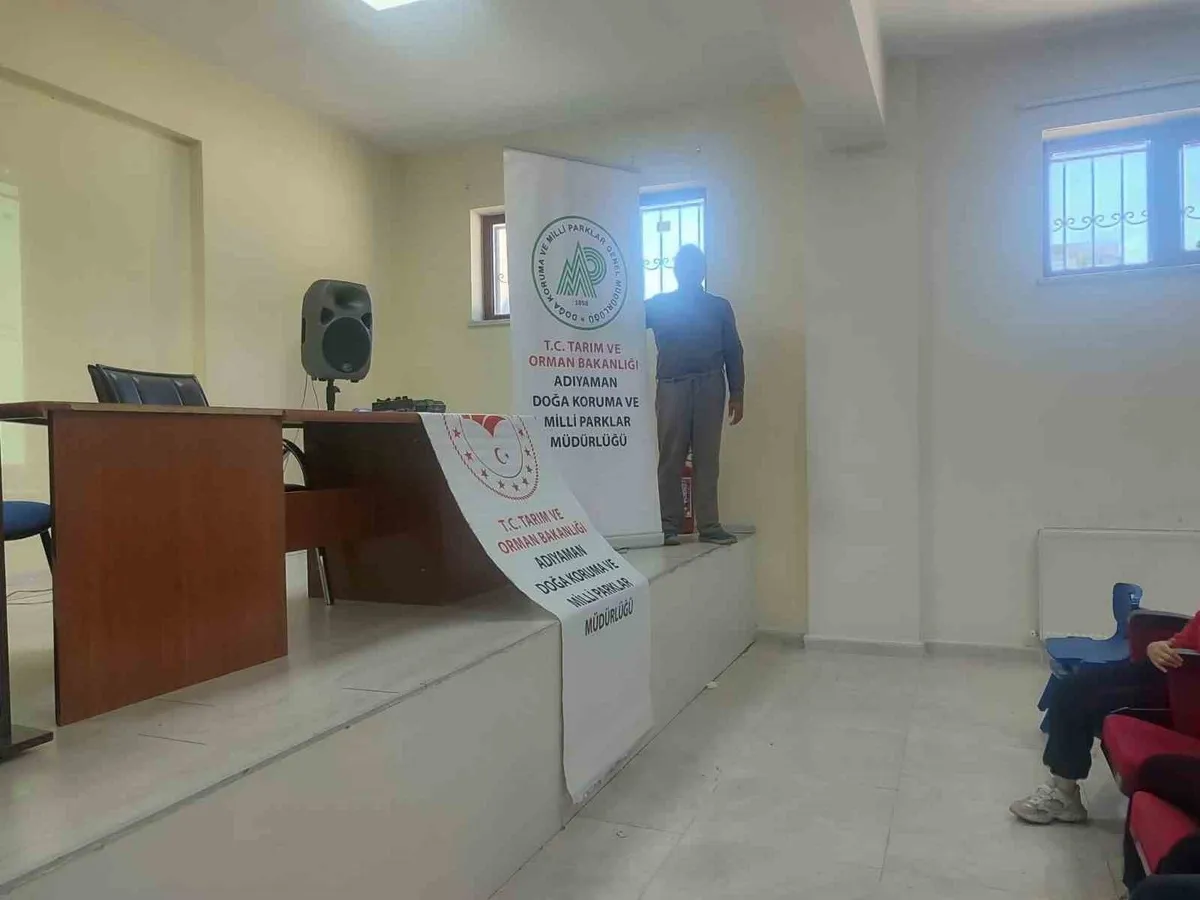 Adıyaman'da öğrencilere doğa ve biyolojik çeşitlilik eğitimi verildi