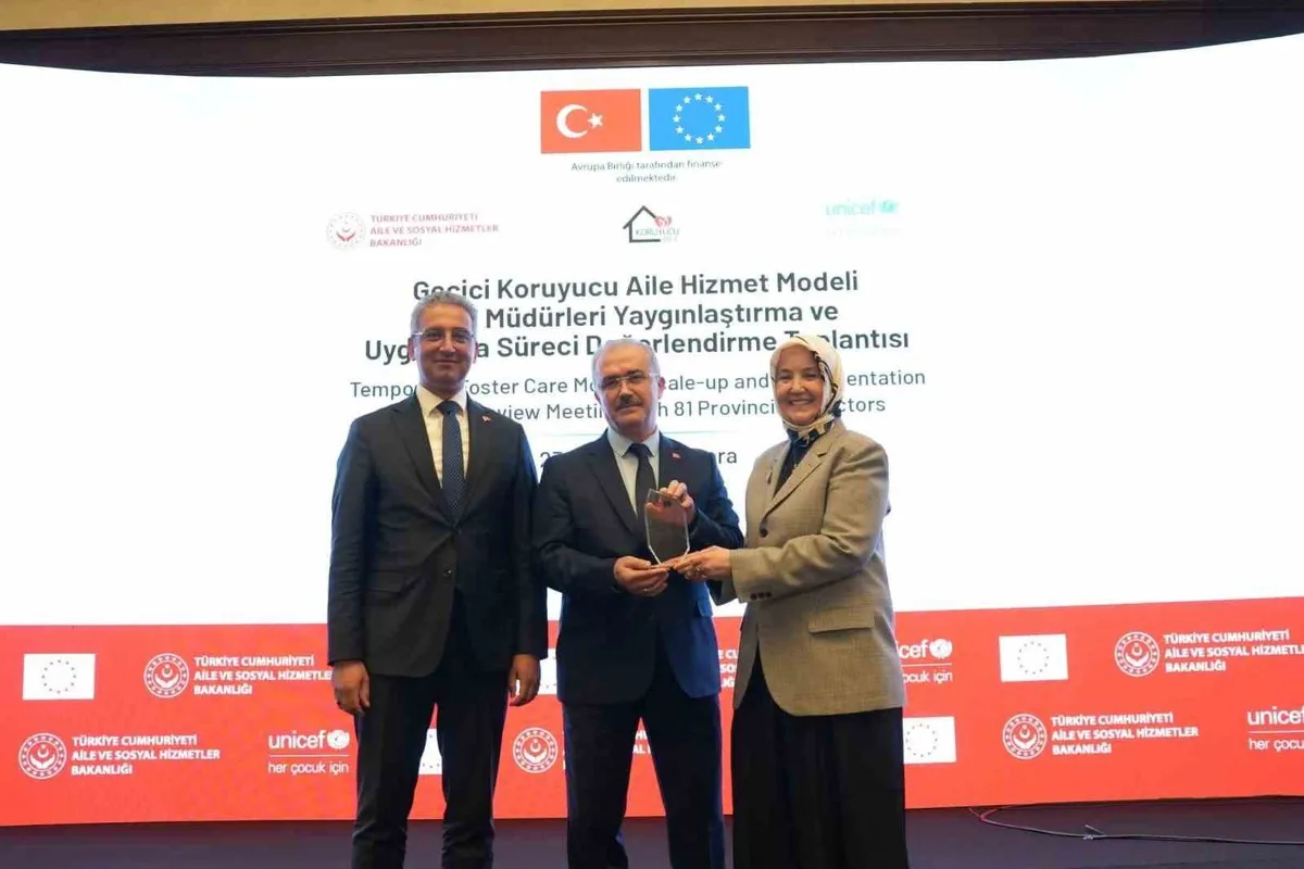 Afyonkarahisar Aile ve Sosyal Hizmetler İl Müdürlüğü'ne ödül verildi