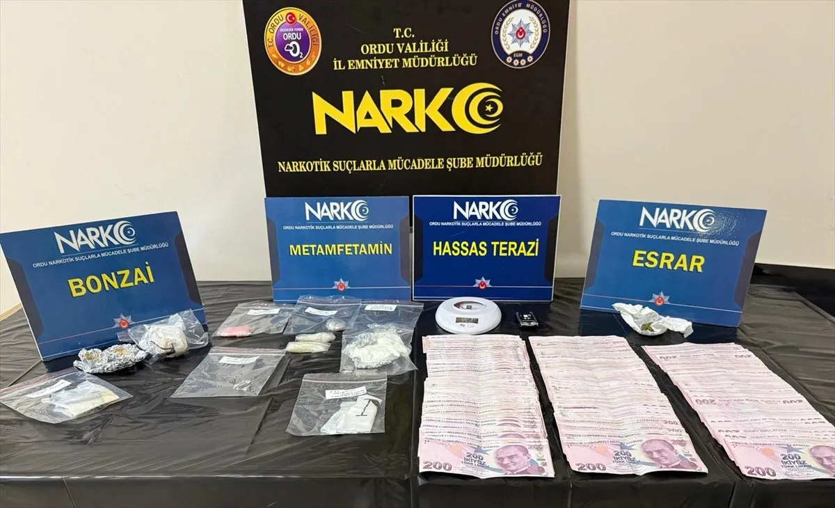 Altınordu'da düzenlenen uyuşturucu operasyonlarında 3 kişi tutuklandı