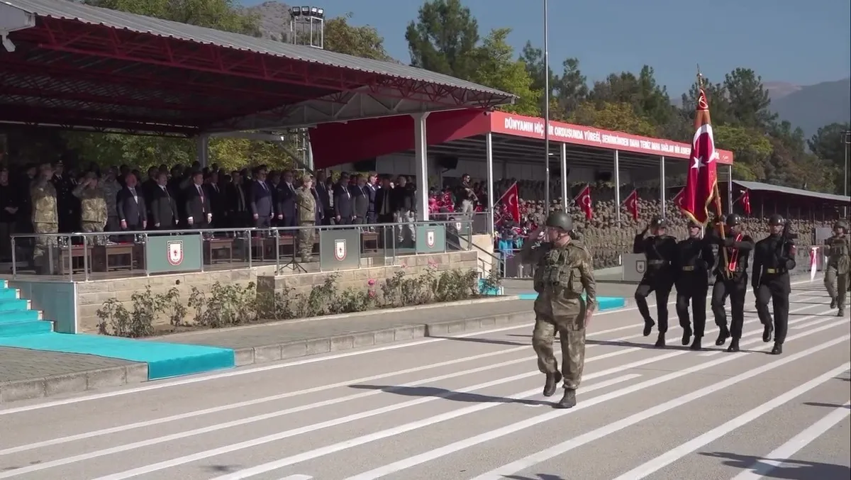 Amasya 15. Piyade Eğitim Tugayı'nda sancak teslim töreni düzenlendi