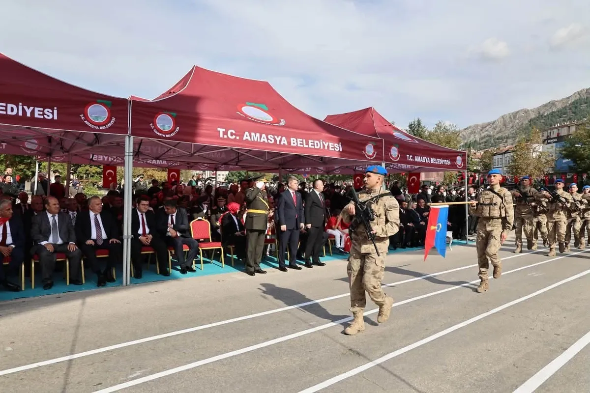 Amasya'da 29 Ekim Cumhuriyet Bayramı'nın 103. yılı büyük bir coşkuyla kutlandı