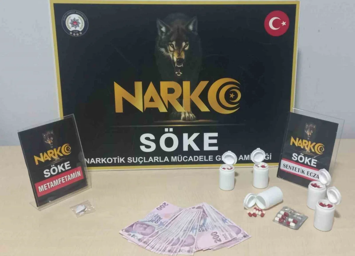 Aydın'ın Söke ve Kuşadası ilçelerinde gerçekleştirilen operasyonda uyuşturucu ele geçirildi