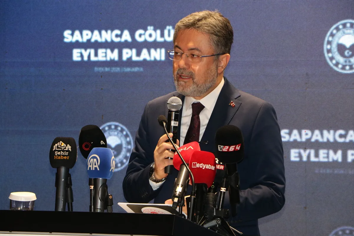 Bakan Yumaklı'dan Sakarya ve Kocaeli'ye kritik Sapanca Gölü uyarısı