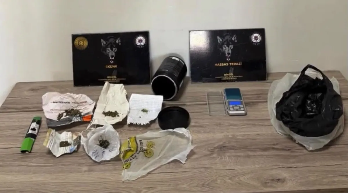 Bingöl'de uyuşturucu ticareti operasyonu: 1 kişi tutuklanarak cezaevine gönderildi