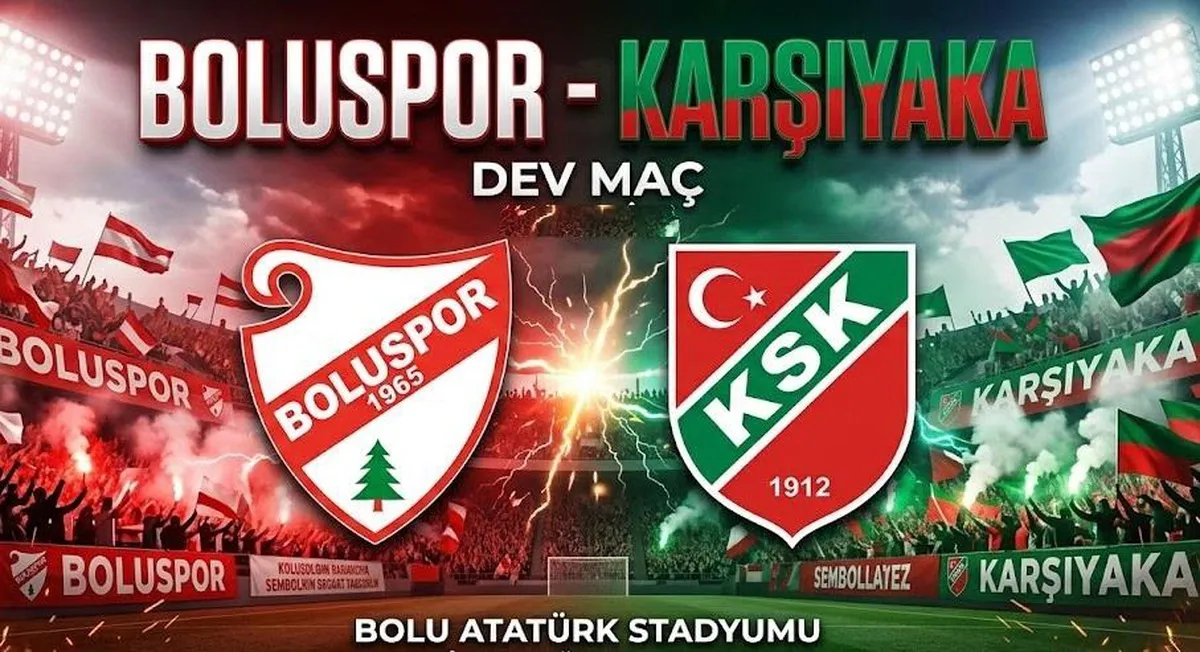 Boluspor ile Karşıyaka arasındaki Ziraat Türkiye Kupası mücadelesi başladı