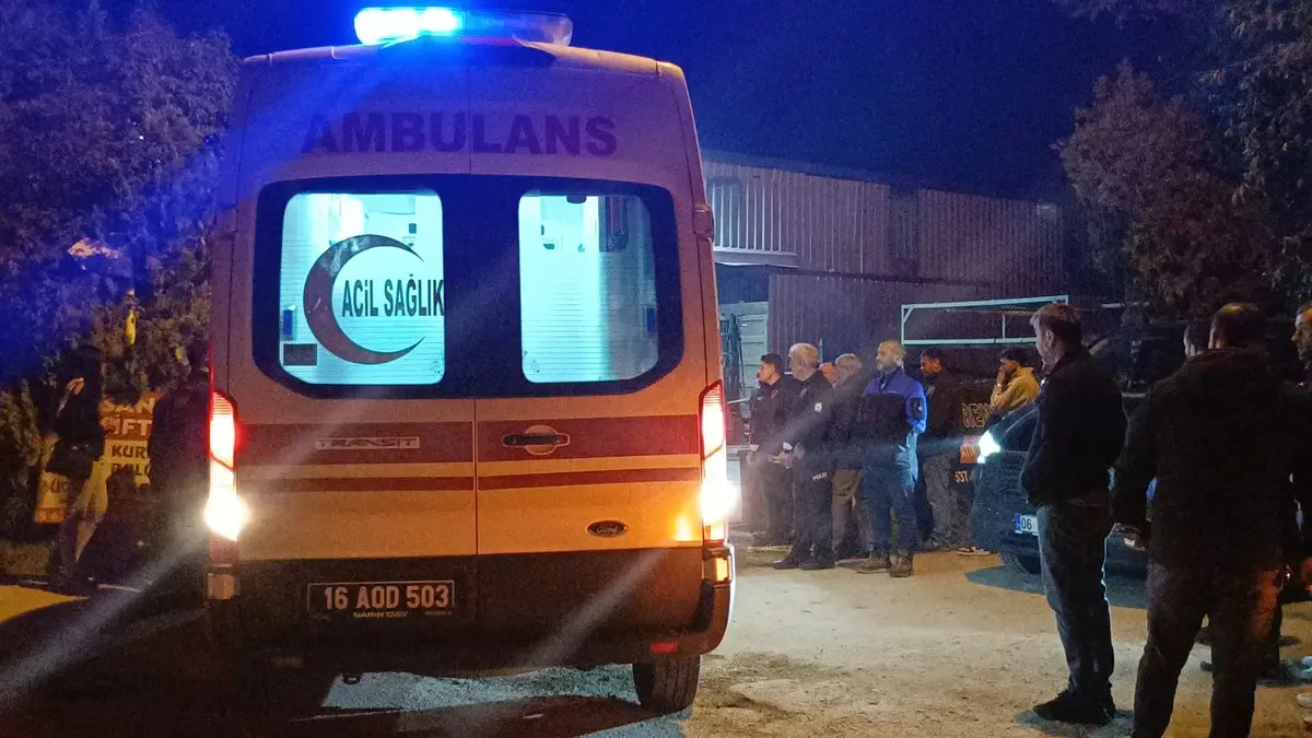 Bursa Nilüfer'de metal boyahanesinde iş kazası: Bir kişi hayatını kaybetti