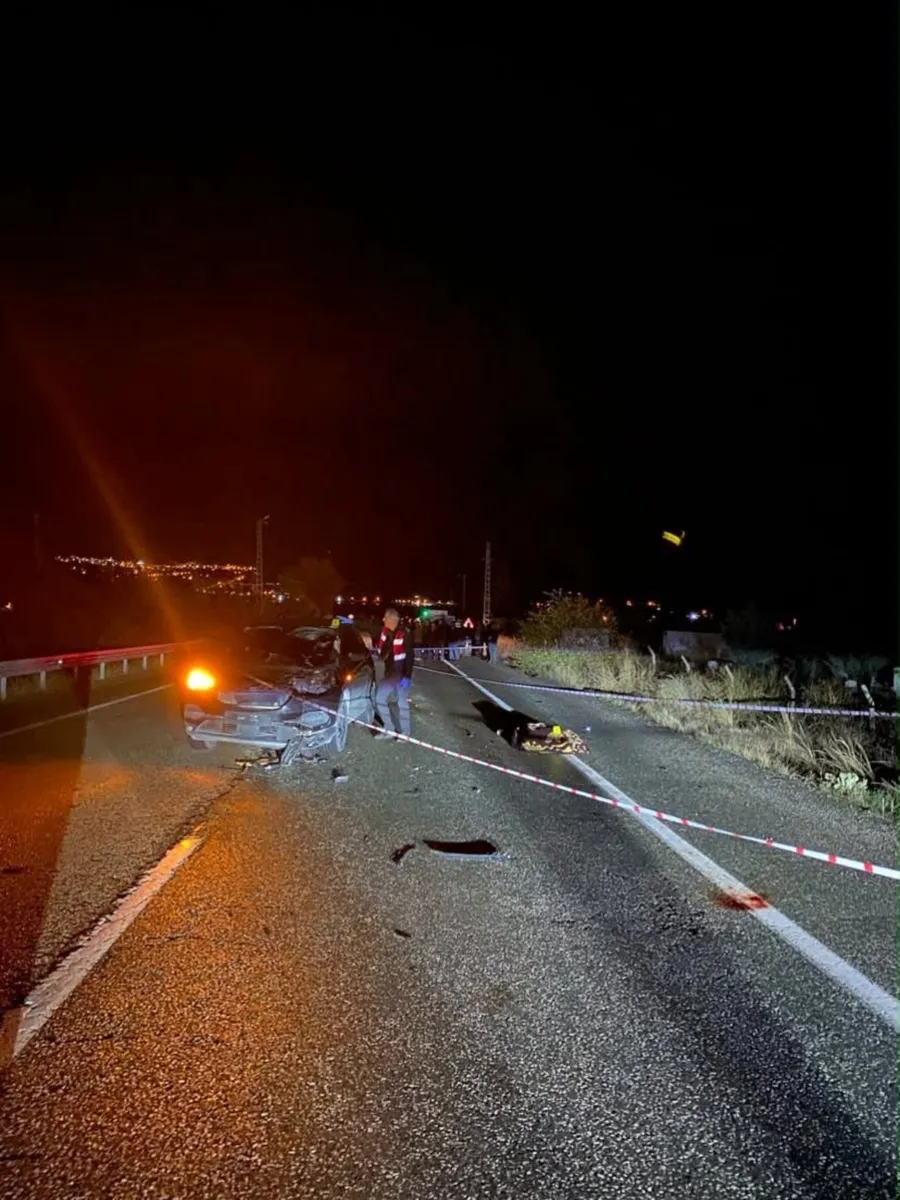Elazığ-Pertek karayolunda meydana gelen trafik kazasında bir kişi hayatını kaybetti