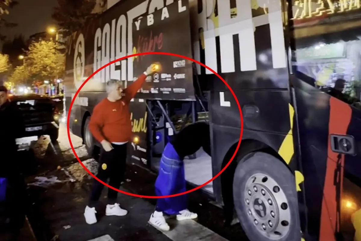 Galatasaray voleybol takımı otobüsünde şaşırtan patates ve soğan yüklemesi