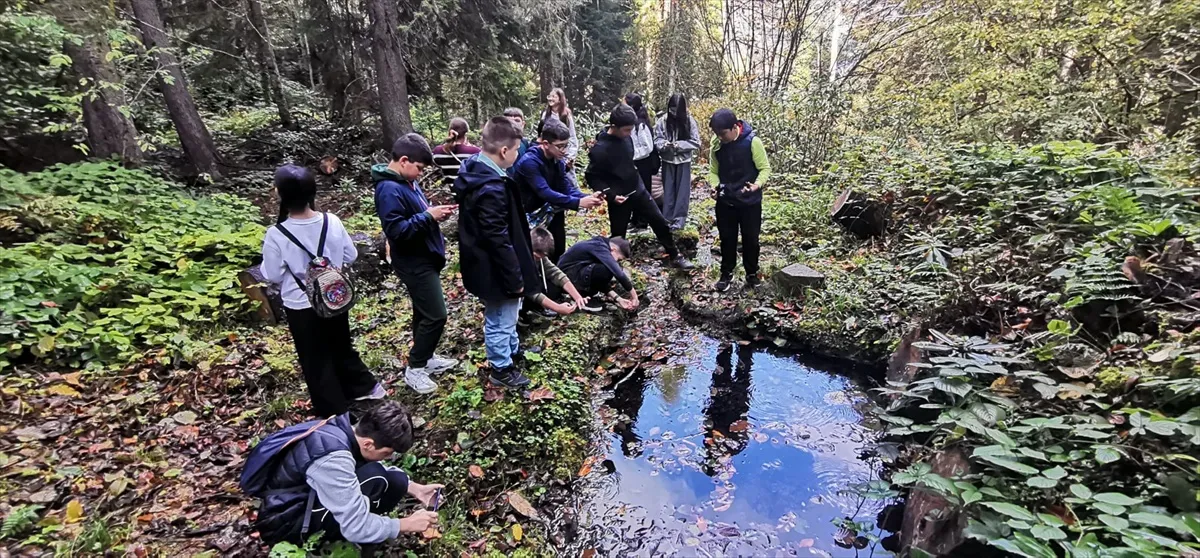 Giresun'da lise öğrencileri Kuzalan Tabiat Parkı'nı keşfe çıktı
