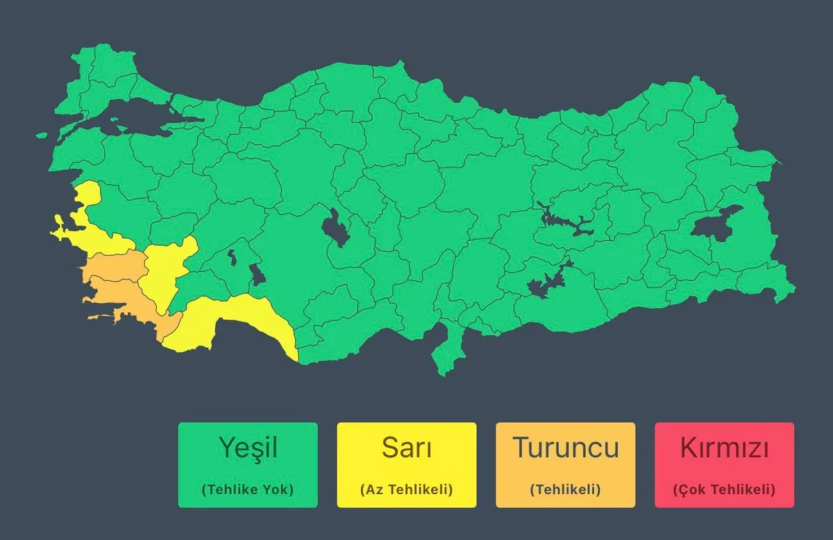 İçişleri Bakanlığı'ndan Antalya ve çevre iller için sağanak yağış uyarısı