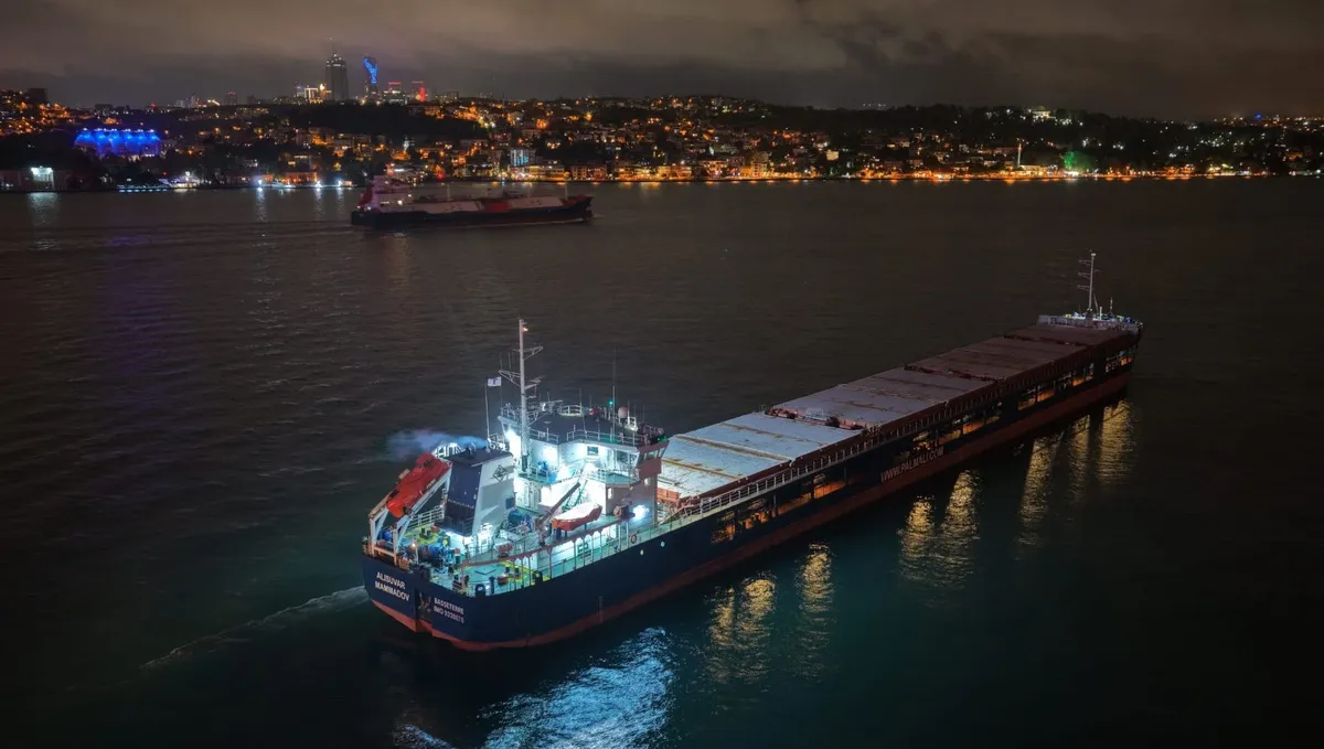 İstanbul Boğazı'nda kargo gemisi arızası nedeniyle trafik durduruldu
