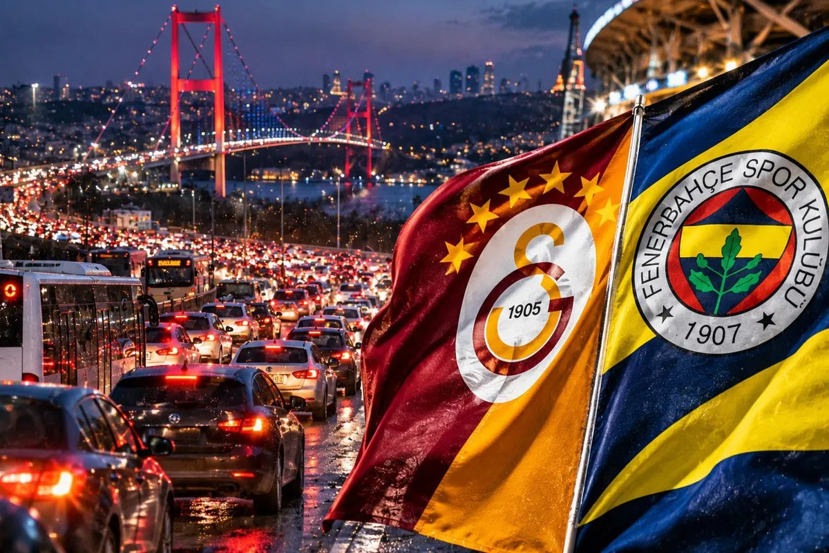 İstanbul'da futbol heyecanı: Aynı akşam iki kritik maç trafik endişesi yarattı