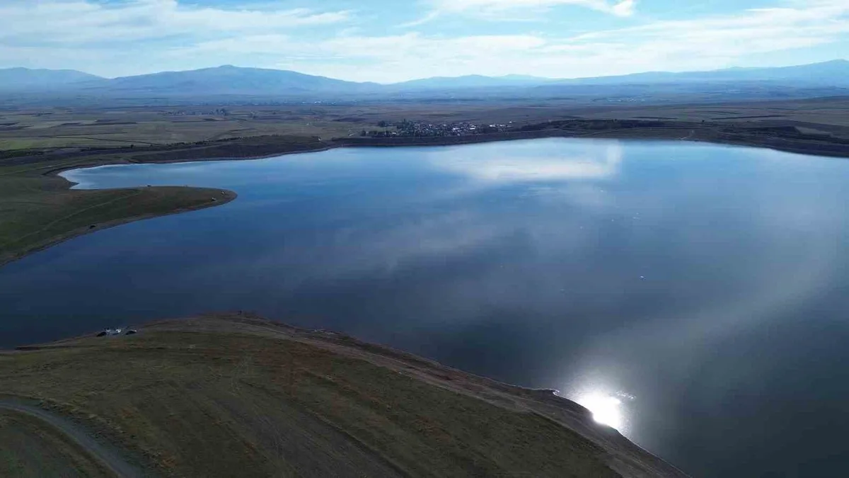 Kars'ın su ihtiyacını karşılayan Bayburt Barajı'nda doluluk yüzde 80'e çıktı