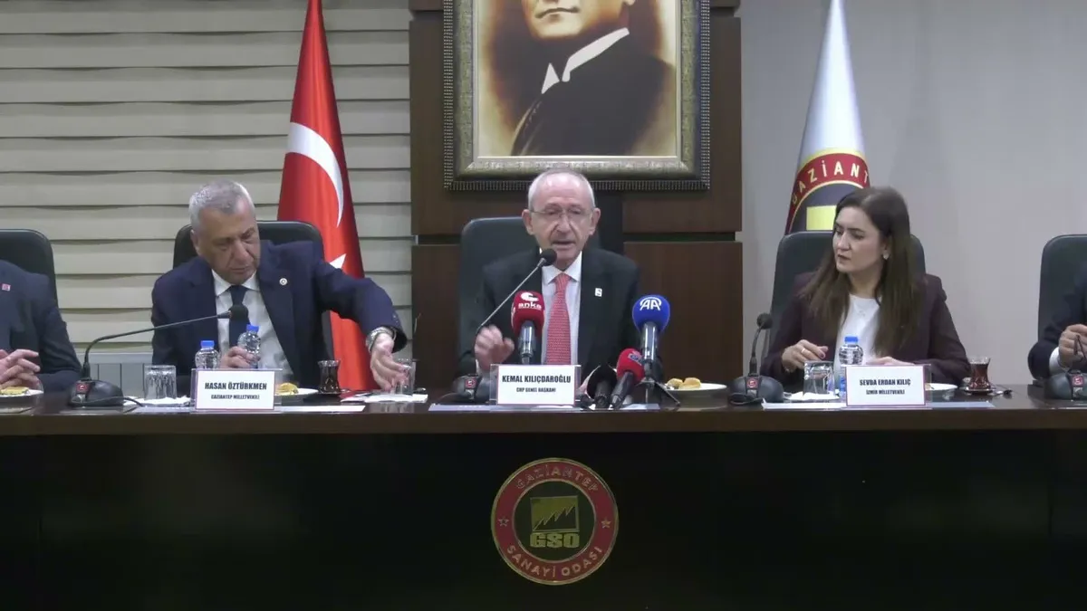 Kemal Kılıçdaroğlu Gaziantep'te eğitim sisteminin değişmesi gerektiğini vurguladı
