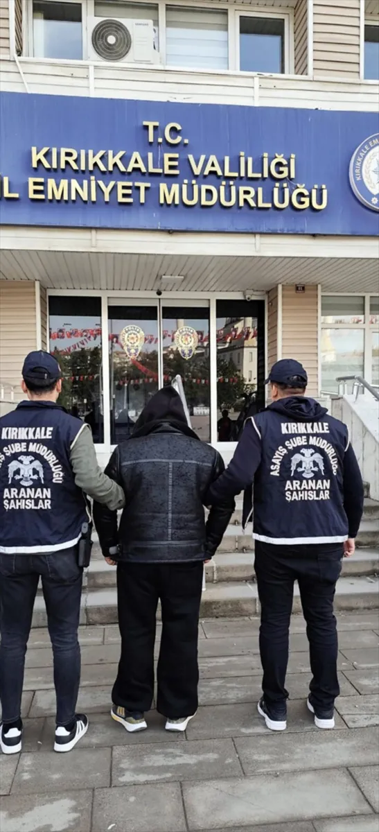 Kırıkkale'de uyuşturucu suçundan aranan hükümlü yakalanarak cezaevine gönderildi