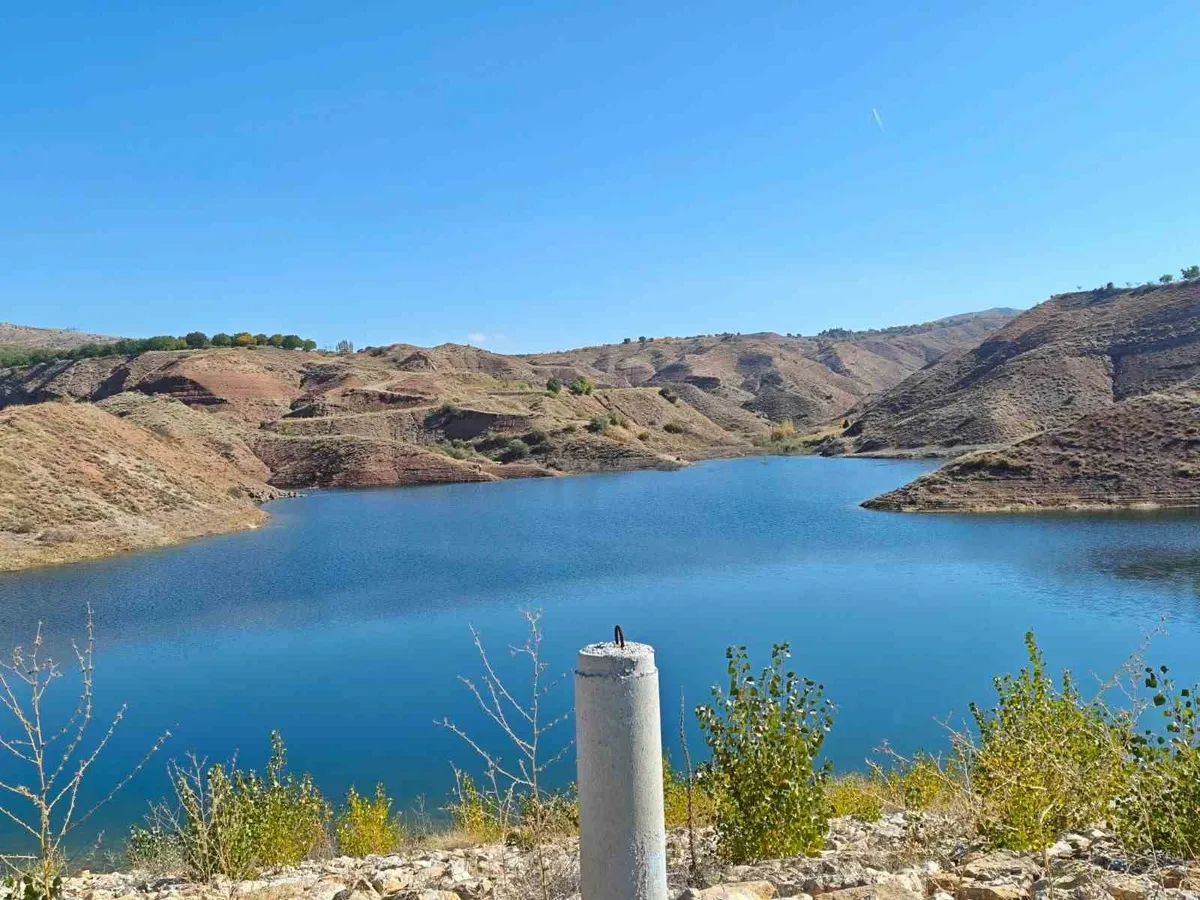 Malatya Hekimhan'da bulunan Karaçayır Göleti'nde kesin kabul işlemleri bitti