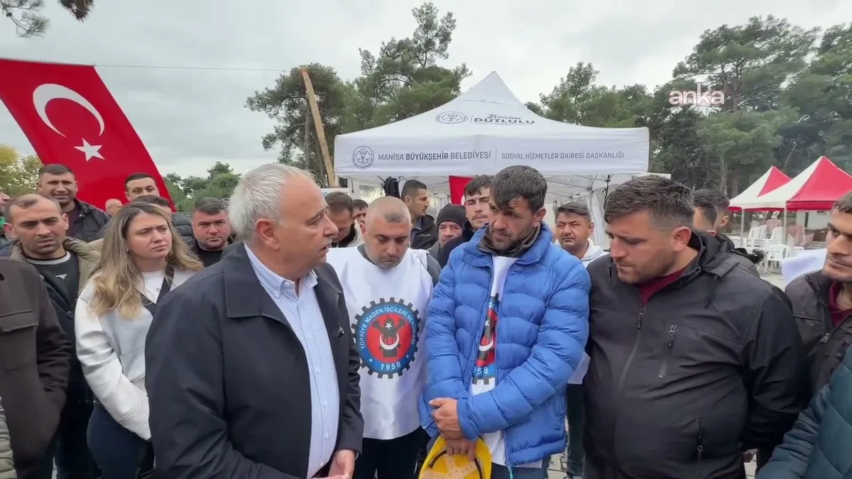 Manisa'da milletvekili Bakırlıoğlu'ndan maden işçilerine destek ziyareti