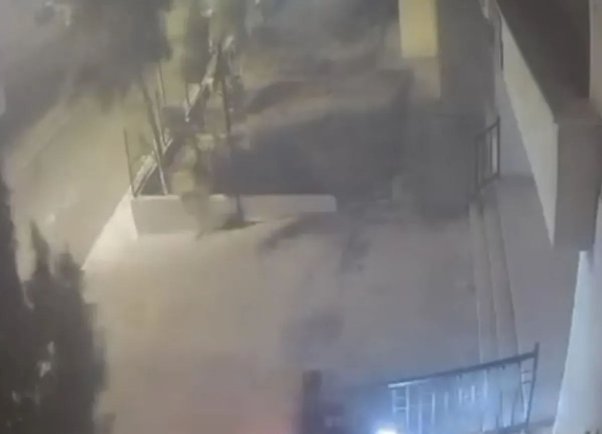 Mardin Nusaybin'de devrilen ağaç motosikletliyi kıl payı teğet geçti