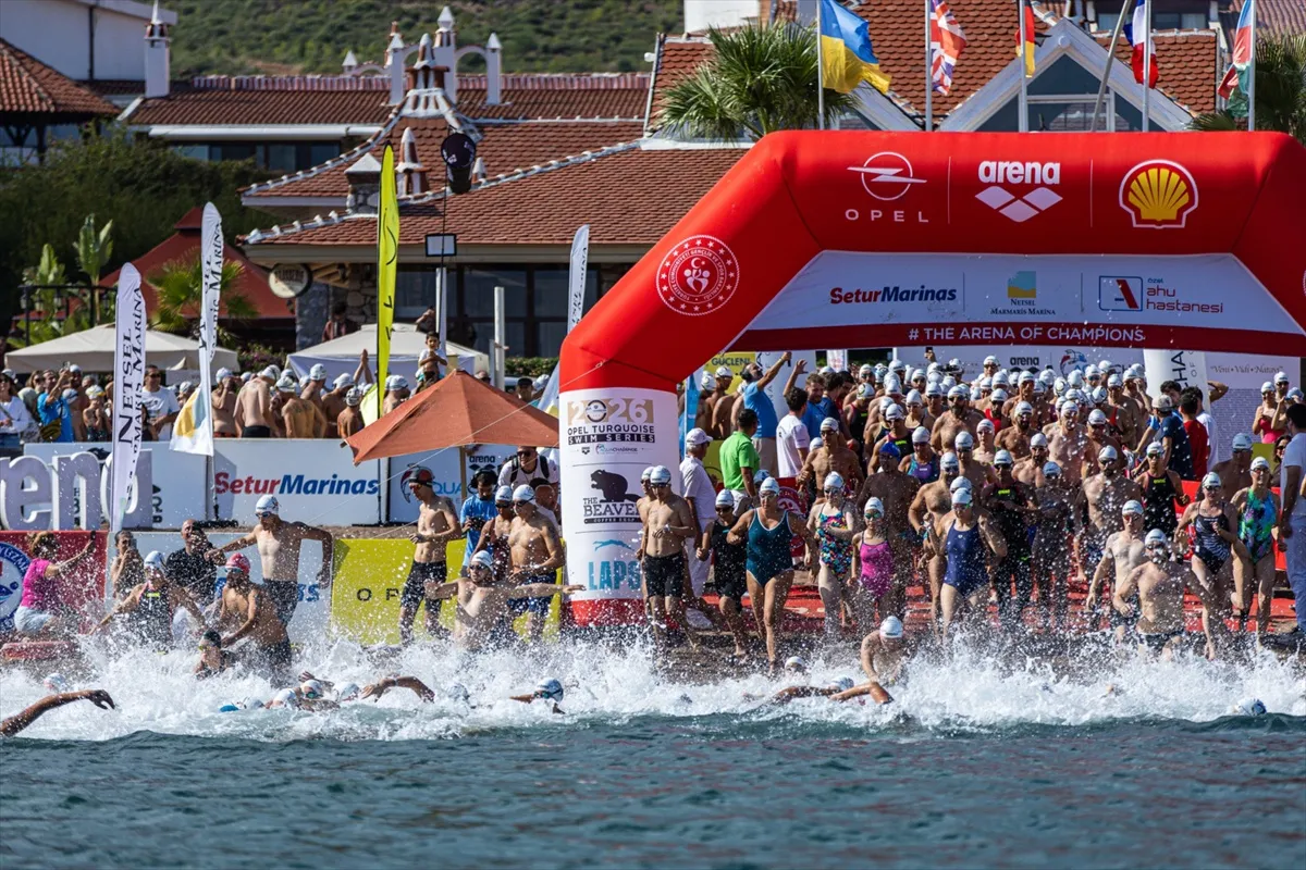 Marmaris'te düzenlenen 27. AquaChallenge yüzme şampiyonası sona erdi