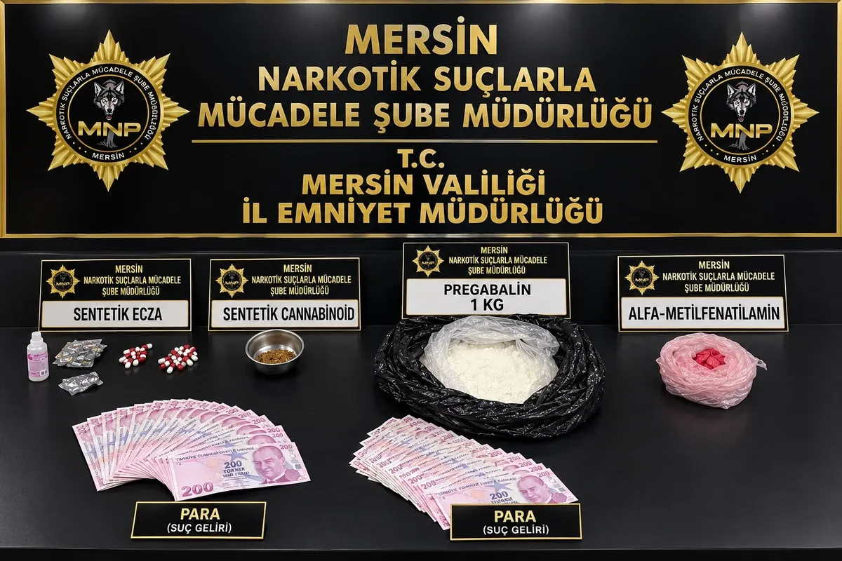 Mersin'de uyuşturucu operasyonu: İki şüpheli tutuklanarak cezaevine gönderildi