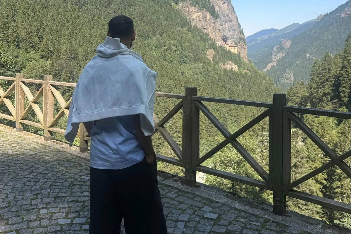 Muhammed Salah yine Trabzon'un yaylalarında stres attı