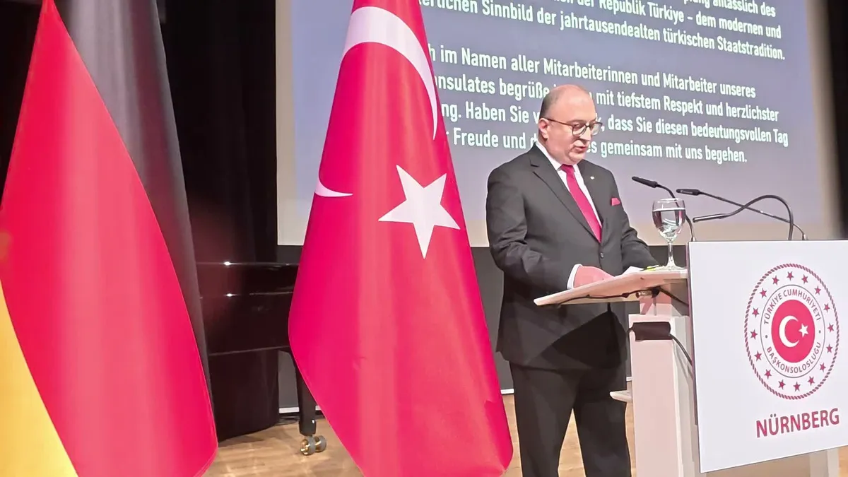 Nürnberg'de Cumhuriyet'in 103. yıl dönümü resepsiyonla kutlandı