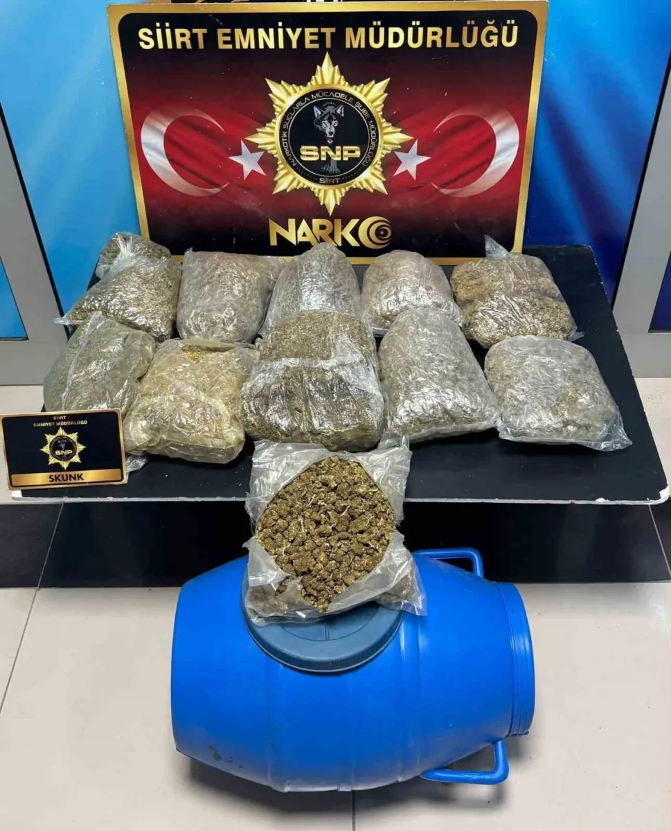 Siirt'te gerçekleştirilen uyuşturucu operasyonunda 6 şüpheli yakalandı