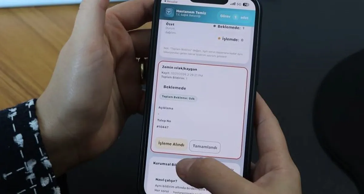 Sivas Numune Hastanesi'nde karekodlu temizlik ve teknik takip dönemi başladı