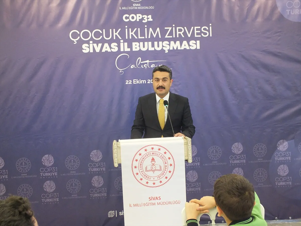 Sivas'ta düzenlenen COP31 Çocuk İklim Zirvesi çalıştayına 98 öğrenci katıldı