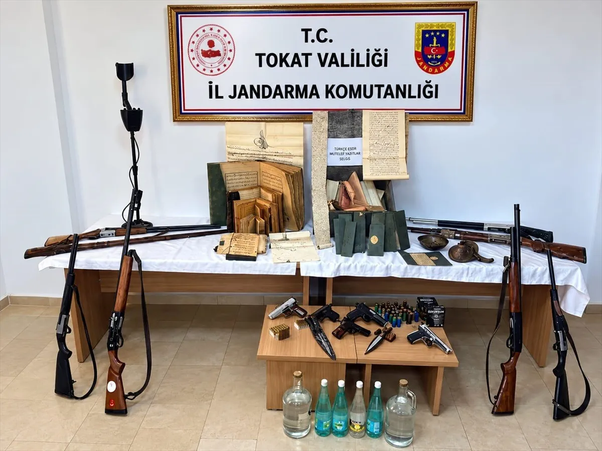Tokat'ın Zile ilçesinde gerçekleştirilen silah kaçakçılığı operasyonu