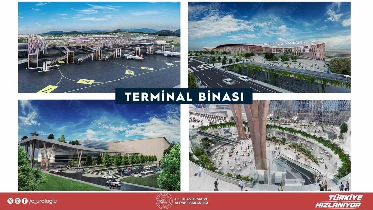 Trabzon'a yapılacak yeni havalimanı için şantiye kurulumuna başlandı