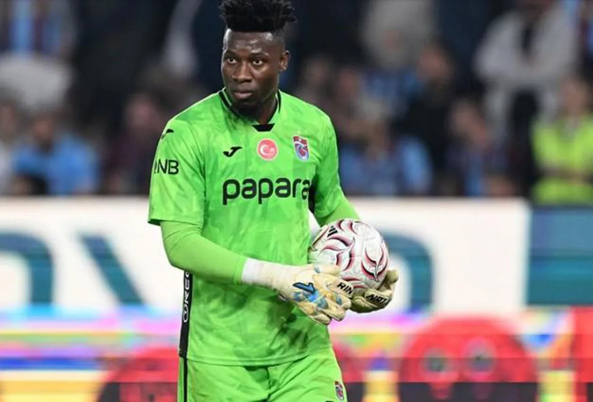 Trabzonspor kalecisi Andre Onana Trabzon'da trafik kazası geçirdi
