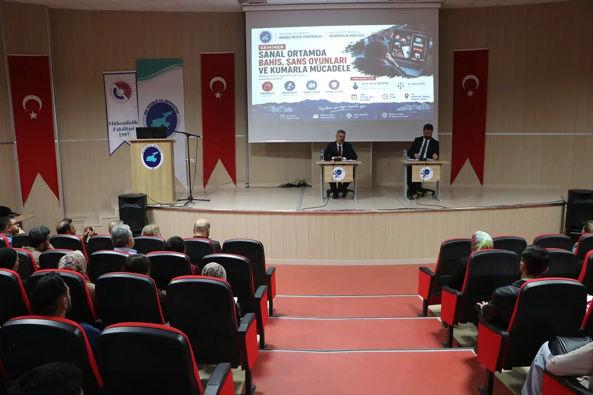 Van YYÜ'de gençlere yönelik yasa dışı bahis ve kumarla mücadele semineri yapıldı